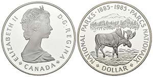 CANADA. 1 Dollar. (Ar. 22,30g/36mm). 1985. ... 