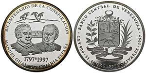 REPUBLICA DE VENEZUELA. 500 Bolívares. (Ar. ... 