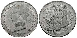 ALFONSO XIII (1885-1931). Medalla. (Al. ... 