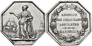 FRANCIA. Medalla. (Ar. 19,67g/34mm). 1893. ... 