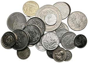 Lote compuesto por 29 monedas sudamericanas ... 