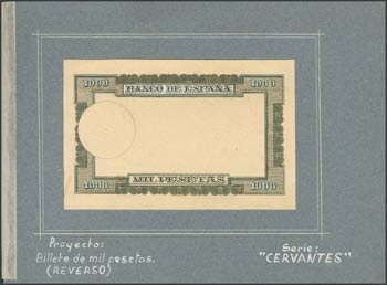 Design of a reverse for a 1,000 pesetas ... 