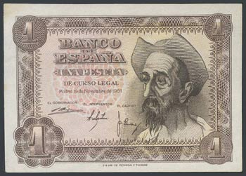 1 peseta. November 19, 1951. Without series. ... 