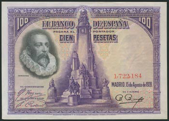 100 Pesetas. August 15, 1928. Without ... 