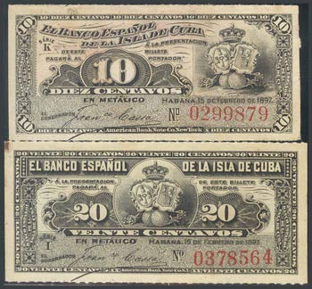 CUBA. 10 Centavos y 20 Centavos. ... 