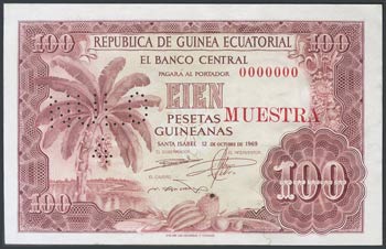 REPUBLIC OF EQUATORIAL GUINEA. 100 Guinean ... 