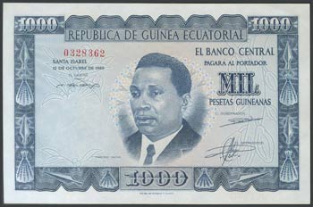 GUINEA ECUATORIAL. 1000 Pesetas. 12 de ... 