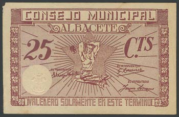 ALBACETE. 25 cents. (1938ca). ... 