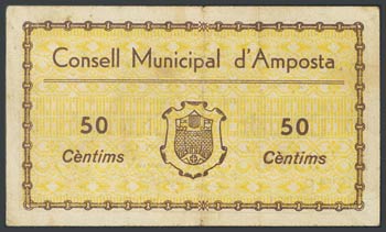 AMPOSTA (TARRAGONA). 50 Céntimos. ... 