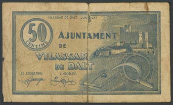 VILASSAR DE DALT (BARCELONA). 50 Céntimos. ... 