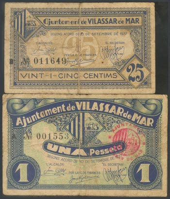 VILASSAR DE MAR (BARCELONA). 50 Céntimos y ... 