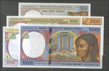 CENTRAL AFRICAN STATES: GABON. 500 Francs, ... 