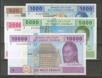 CENTRAL AFRICAN STATES: GONGO. 500 Francs, ... 
