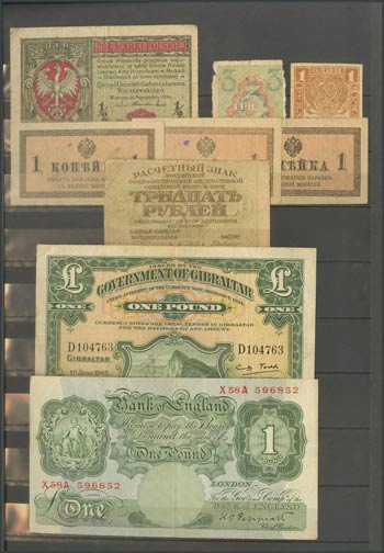 Set of 119 foreign banknotes in different ... 