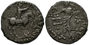 INDO-SCITES KINGS, Azes II. Tetradrachm (Ar. ... 