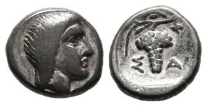 THRACIA, Saratokos. Diobolus. (Ar. 0.89g \/ ... 