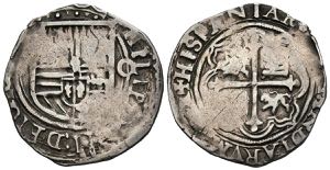 FELIPE II (1556-1598). 1 Real. (Ar. 3.26g \/ ... 