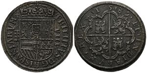 FELIPE II (1556-1598). 8 Royals. (Ar. 25.75g ... 