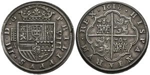 FELIPE III (1598-1621). 8 Royals. (Ar. ... 