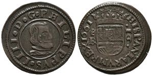 FELIPE IV (1621-1665). 16 Maravedís (Ae. ... 