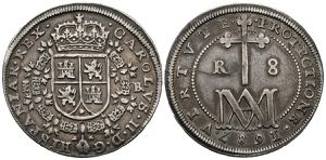 CARLOS II (1665-1700). 8 Reales. (Ar. ... 