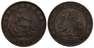 PROVISIONAL GOVERNMENT (1868-1874). 2 Cents. ... 