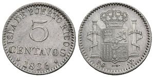 ALFONSO XIII (1885-1931). 5 Centavos (Ar. ... 