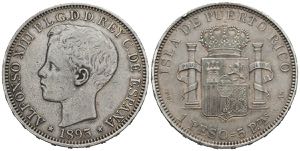 ALFONSO XIII (1885-1931). 1 Peso. (Ar. ... 