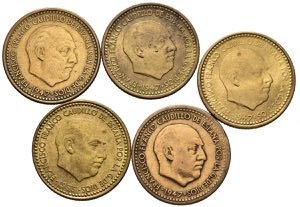 Interesante conjunto formado por 5 monedas ... 