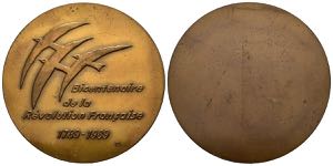 FRANCIA. Medalla bifaz. (Ae. 99,11g/59mm). ... 