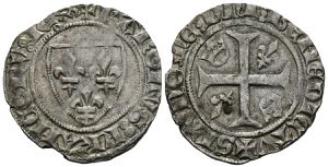 FRANCIA, CARLOS VI (1380-1422). 1 Blanc ... 