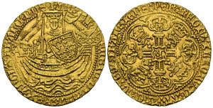 FRANCE, Henry V (1413-1422). Noble Gold. ... 