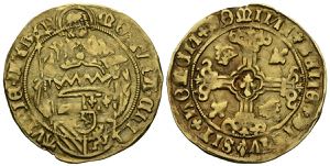 CARLOS I (1516-1556). Florín de Oro de San ... 