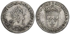 FRANCIA, Luis XIII (1610-1643). 1/12 Ecu. ... 