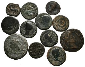 ANTIGUA HISPANIA. Lot consisting of 12 coins ... 