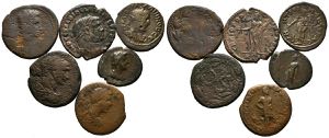 ROMAN EMPIRE. Lot consisting of 6 bronze ... 