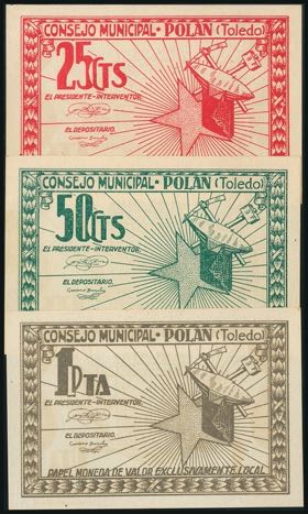 POLAN (TOLEDO). 25 Cents, 50 Cents and 1 ... 