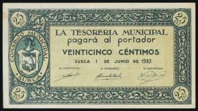 SWEDEN (VALENCIA). 25 cents. June 1, 1937. ... 