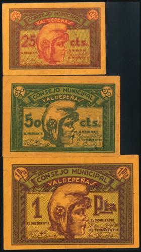 VALDEPEÑAS (CIUDAD REAL). 25 Céntimos, 50 ... 