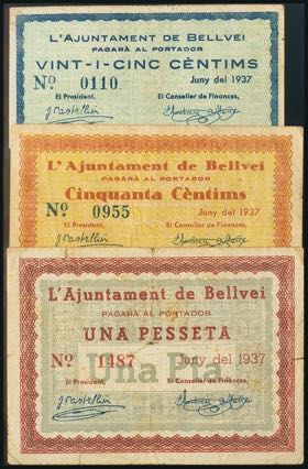 BELLVEI DEL PENEDES (TARRAGONA). 25 Cents, ... 