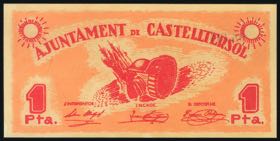 CASTELLTERSOL (BARCELONA). 1 peseta. ... 