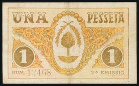 FLIX (TARRAGONA). 1 peseta. May ... 