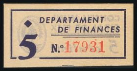 FLIX (TARRAGONA). 5 Cents. (1937ca). ... 