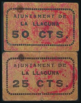 LA LLACUNA (BARCELONA). 25 Céntimos y 50 ... 