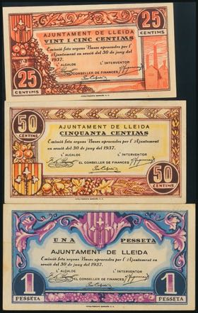 LLEIDA. 25 Cents, 50 Cents and 1 ... 