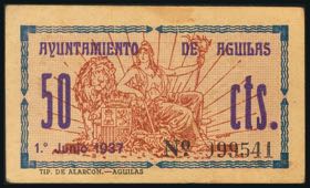AGUILAS (MURCIA). 50 Céntimos. 1 ... 