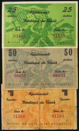 MONTAGUT DE FLUVIA (GERONA). 25 Céntimos, ... 