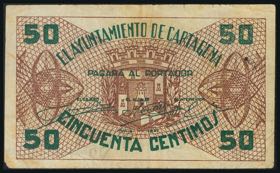 CARTAGENA (MURCIA). 50 cents. June 1937. ... 