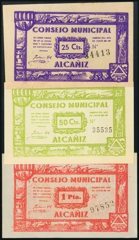 ALCAÑIZ (TERUEL). 25 Céntimos, 50 ... 