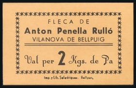 2 Kilos of bread voucher from Anton Penella ... 